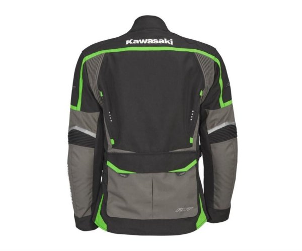 Kawasaki Trier Textiljacke schwarz/grau/grün