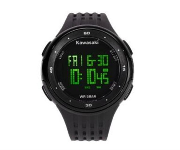 Kawasaki Digitaluhr schwarz