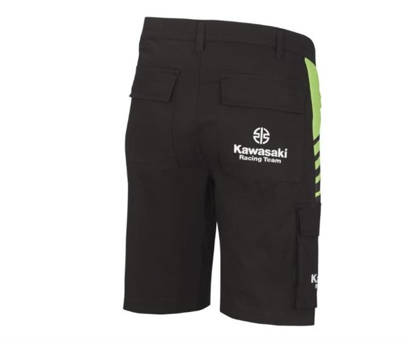 Kawasaki WSBK 2022 kurze Hose Bermuda schwarz