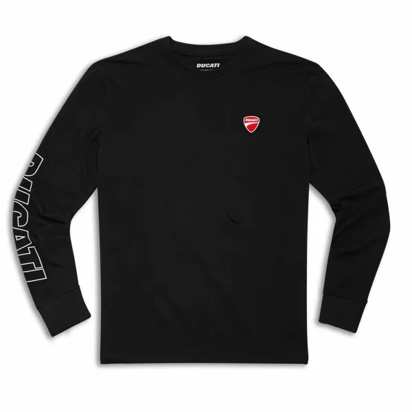 Ducati Essential Langarm T-Shirt Herren